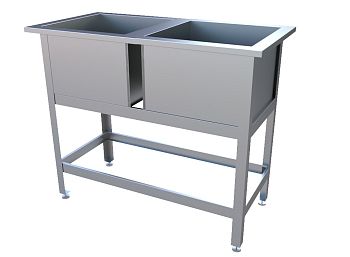 Ванна моечная КВМ-106/53 2 Каркас: оцинкованная сталь 